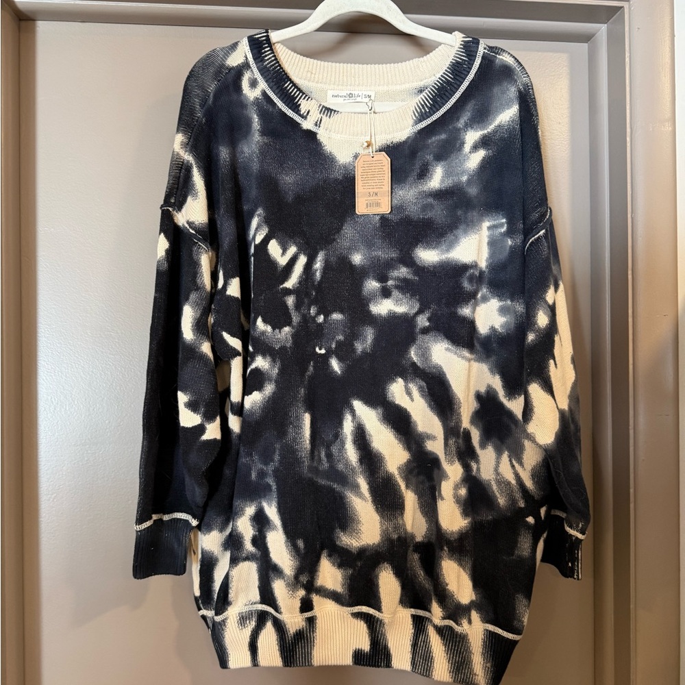 Oversized Tie-Dye natural life Crewneck